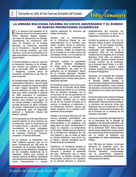 comanjefe's tweet photo. #FFAAContigo 📷 participa de los 198 Aniversario de la Armada Boliviana y Egreso de las promociones Académica #comandoenjefe📷📷📷 #EscuelaNavalMilitar 📷📷📷 https://t.co/K4LJpY22Da