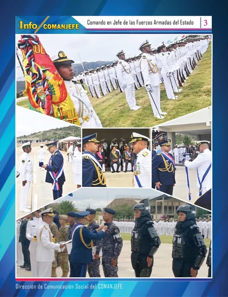 comanjefe's tweet photo. #FFAAContigo 📷 participa de los 198 Aniversario de la Armada Boliviana y Egreso de las promociones Académica #comandoenjefe📷📷📷 #EscuelaNavalMilitar 📷📷📷 https://t.co/K4LJpY22Da