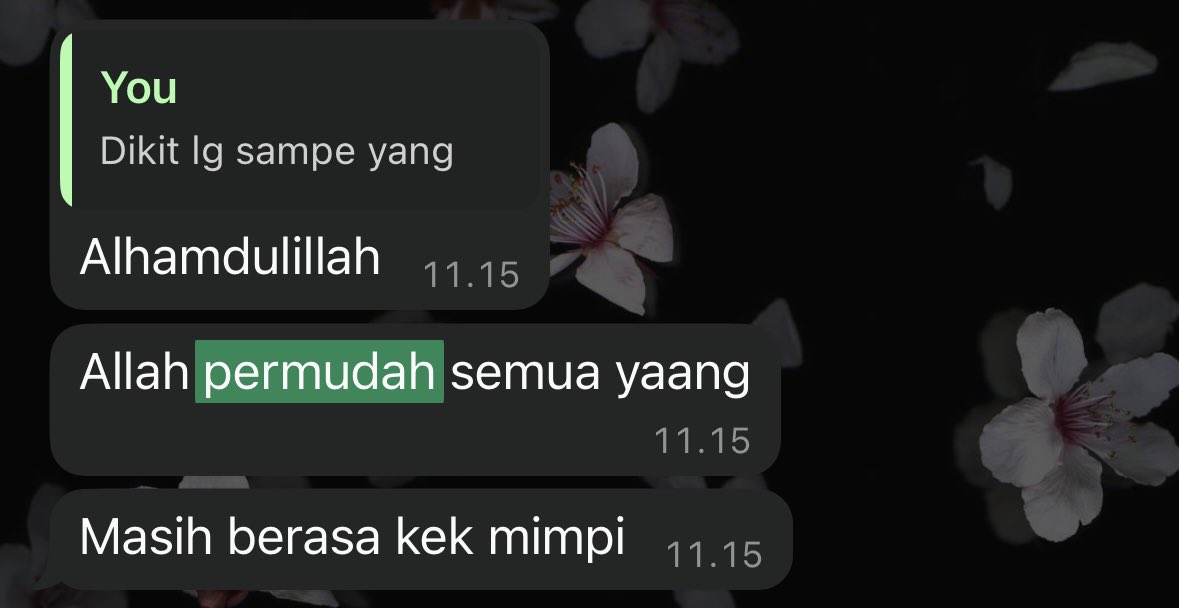 dncdwi's tweet photo. Masya Allah 
Tabarakallah
Allahumma baarik
Nikmat mana lagi yg kau dustakan? Bismillah… lancar semuanya

Kalo baca chatnya masih berkaca-kaca antara bahagia &amp; terharu. Apalagi pas diomongin langsung. Mata langsung kek gini 🥹 https://t.co/rcX8bqrvcT