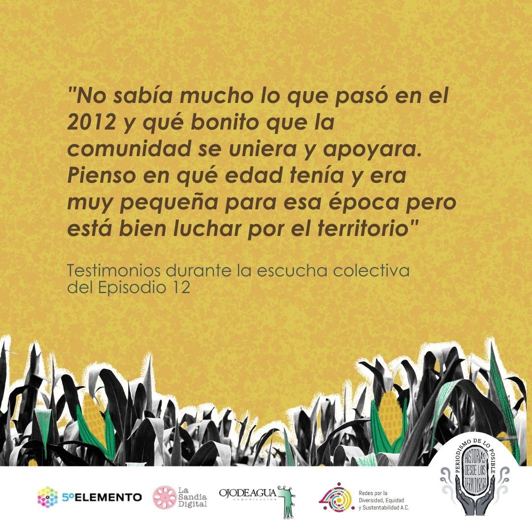 Después de escuchar el último episodio de nuestra 1a temporada, “Puebla: Cuando el campo se planta frente al despojo de tierra y agua”, estudiantes de bachillerato compartieron sentimientos de querer defender su comunidad ante futuras amenazas: tinyurl.com/bdhbx5mk