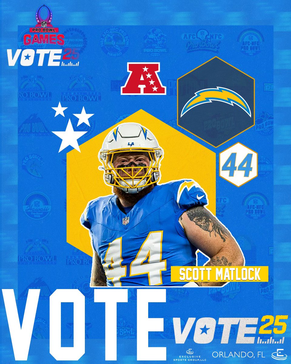 Exclusive Sports Group (@exclusive_sg) on Twitter photo Social Pro Bowl Voting is LIVE! Retweet to help send Scott Matlock to the Pro Bowl! #ProBowlVote <a href="/Scott_Matlock28/">Scott Matlock</a> Social Pro Bowl Voting is LIVE! Retweet to help send Scott Matlock to the Pro Bowl! #ProBowlVote <a href="/Scott_Matlock28/">Scott Matlock</a>