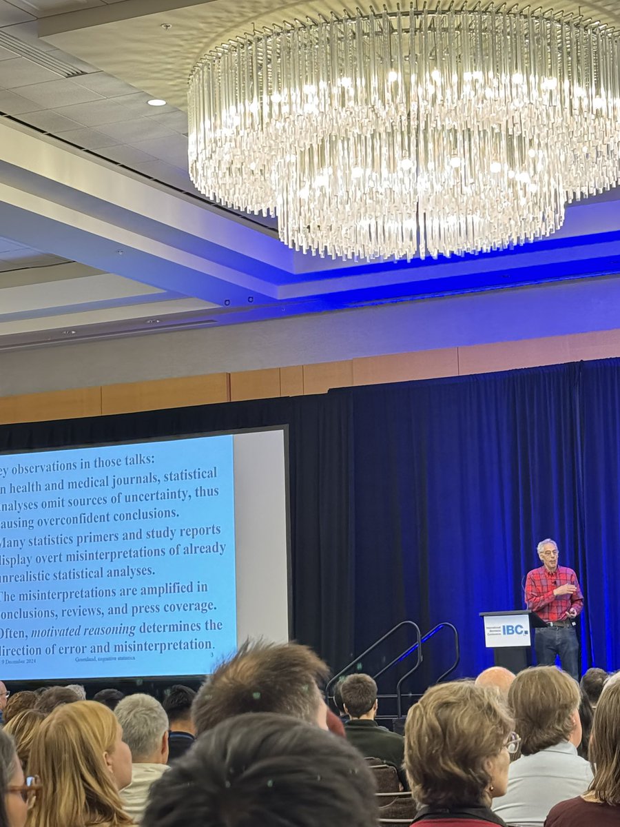 Simone Gambazza (@simonegambazza) on Twitter photo “Cognitive biases are produced or enhanced by statistical training and traditions. We need to teach about investigator and cognitive bias.”
In the end, cognitive sciences bring it all together.😎
Thks <a href="/Lester_Domes/">Sander Greenland</a> for this brilliant opening of #IBC2024ATL “Cognitive biases are produced or enhanced by statistical training and traditions. We need to teach about investigator and cognitive bias.”
In the end, cognitive sciences bring it all together.😎
Thks <a href="/Lester_Domes/">Sander Greenland</a> for this brilliant opening of #IBC2024ATL