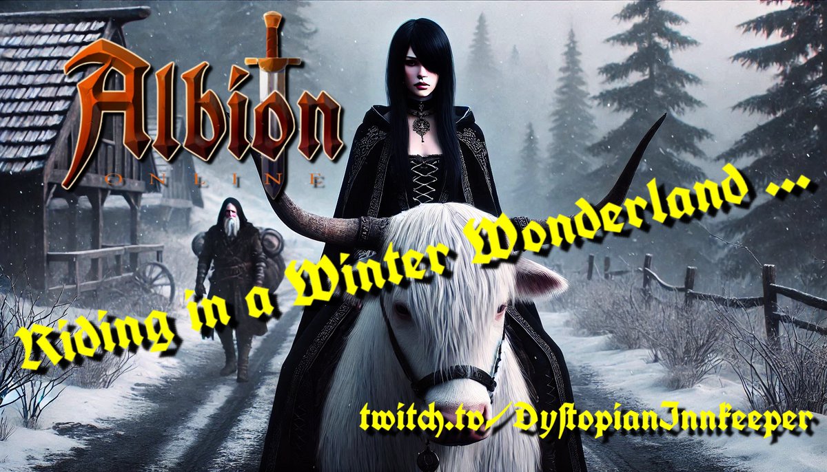 DystopianInn's tweet photo. Riding in a Winter Wonderland in #AlbionOnline #live on #Twitch in ~5 mins: Setting up our 2nd home (again):

https://t.co/cDoT3jeKmH

#SmallStreamersConnect #SmallStreamersCommunity #SmallStreamersConnectRT #9thgaming #TwitchStream https://t.co/cH0JjZTysS