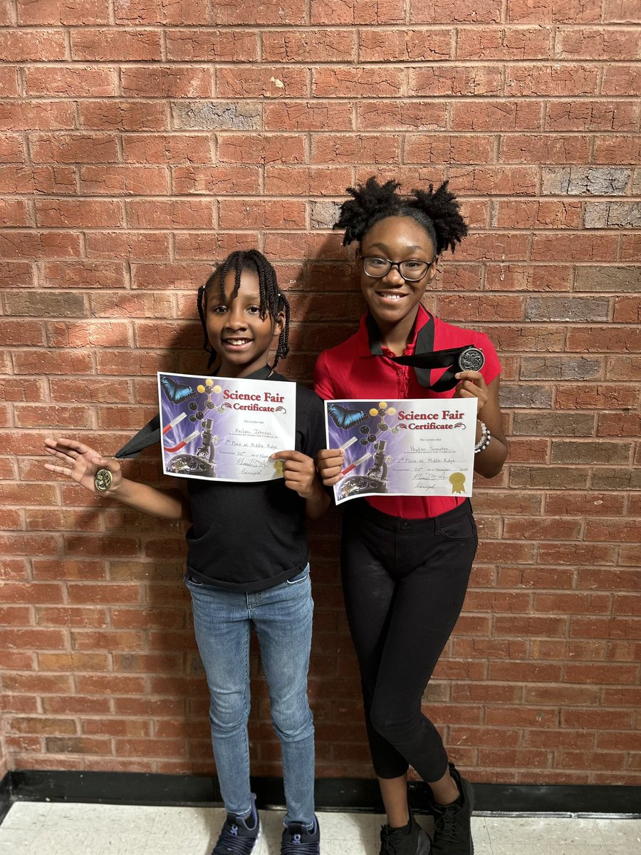 Shout out to <a href="/MRES_NCSS/">Middle Ridge Elementary School</a> Science Fair winners, Keilani, Peyton, and Cate (not pictured)! <a href="/MsRBattle/">Rhonda Battle</a> <a href="/PhyallGem/">Christina Phyall, Ed.S</a>