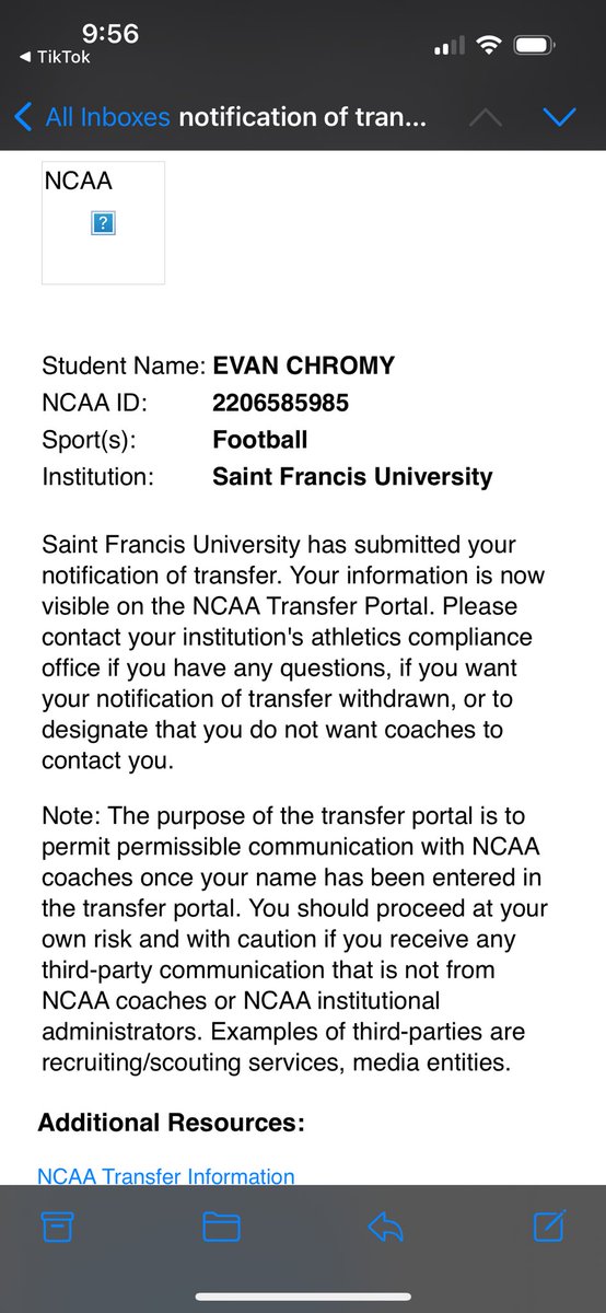 I am officially in the transfer portal!!!