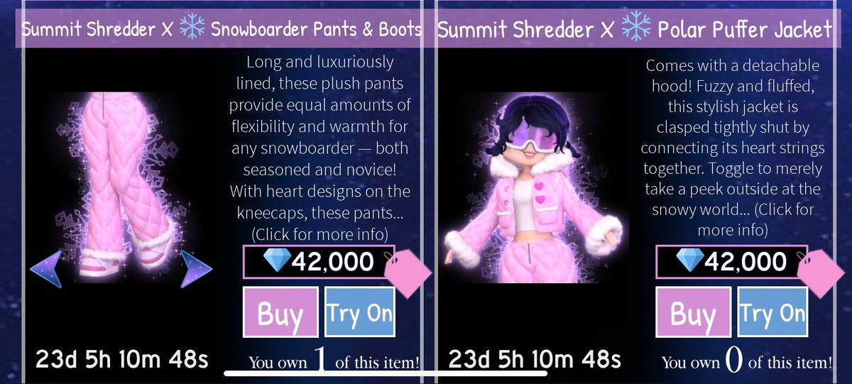 fionna8016's tweet photo. NEW DIAMOND SET IS OUT NOWW!!! ππ
Summit Shredder x Collection set! by Reddie and Design by Ixchoco! β€οΈ
#royalehigh #royalehighcampus4 #royalehightea #royalehighcampus3 #RHTC #beatea https://t.co/NuJqMxOU3P