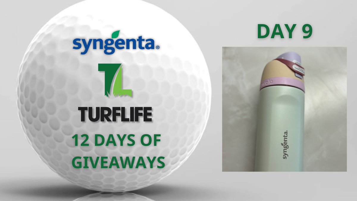 SyngentaTurfCA's tweet image. Happy Monday, and Happy day 9 of #12DaysofGiveaways! Enter for your chance to win 1 of 2 Syngenta Owala Water bottles! Hit REPOST, and make sure you’re following to enter! bit.ly/3C05Ayg Winners will be contacted Dec 13!