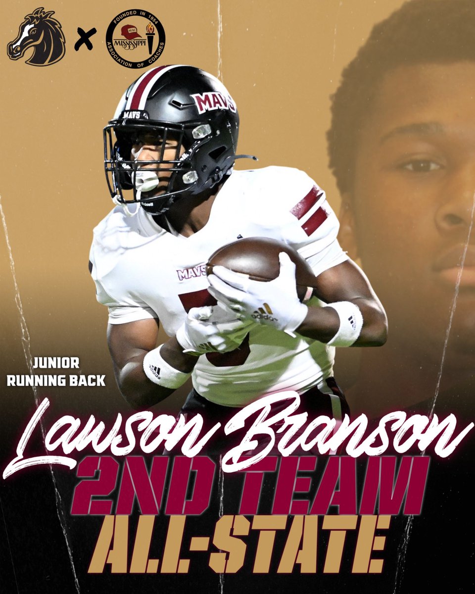 Germantown Maverick Football (@gomavsfb) on Twitter photo Congratulations to Lawson Branson on being selected <a href="/MACoaches/">Mississippi Association of Coaches</a> 7A 2nd Team All State running back! #gomavs Congratulations to Lawson Branson on being selected <a href="/MACoaches/">Mississippi Association of Coaches</a> 7A 2nd Team All State running back! #gomavs
