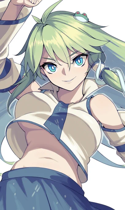 コミッション一件納品しました。東方の早苗数年前に描いた落書きのリメイク、と言うご依頼えっちなのはないですが、今回FANBOXの方にメイキング載せてますh  