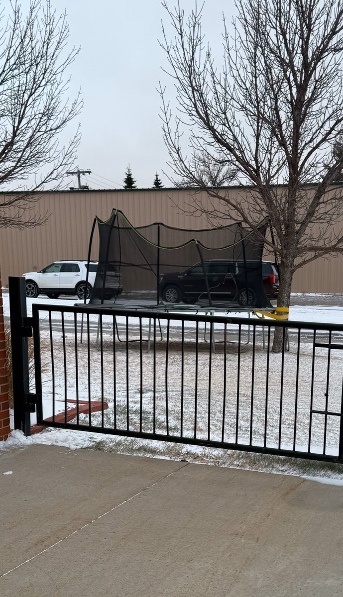 If you're missing a trampoline, we might know where it is!  Workers Comp says we can't keep it. 
#bowmancounty
