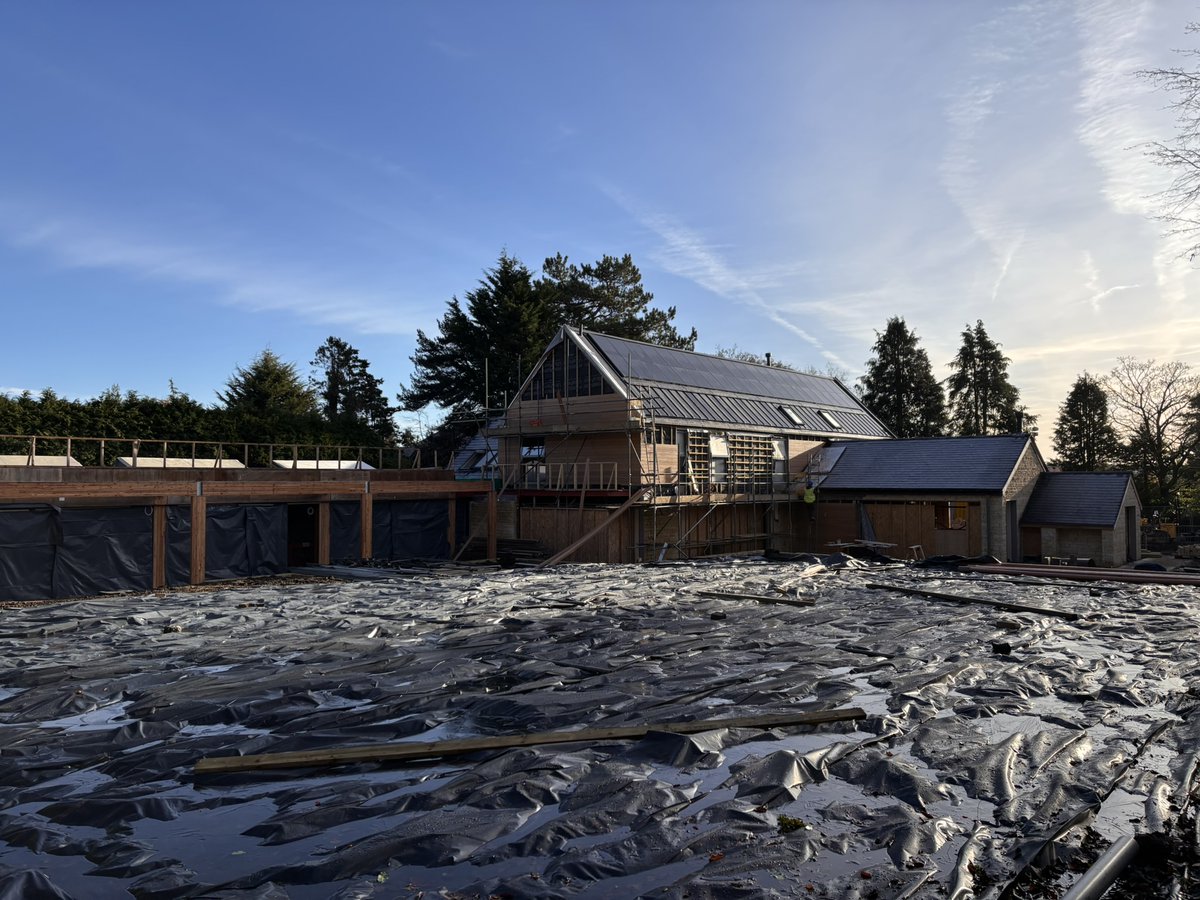 hallidayclark's tweet photo. Project Update | Fulwith Mill
Lovely morning light #onsite in Harrogate at the end of last month before the storms arrived. The addition of the #timber #cladding is currently being added to the #facade and the #project is due to be completed early in the new year. #housedesign https://t.co/mjt2oTHHyL