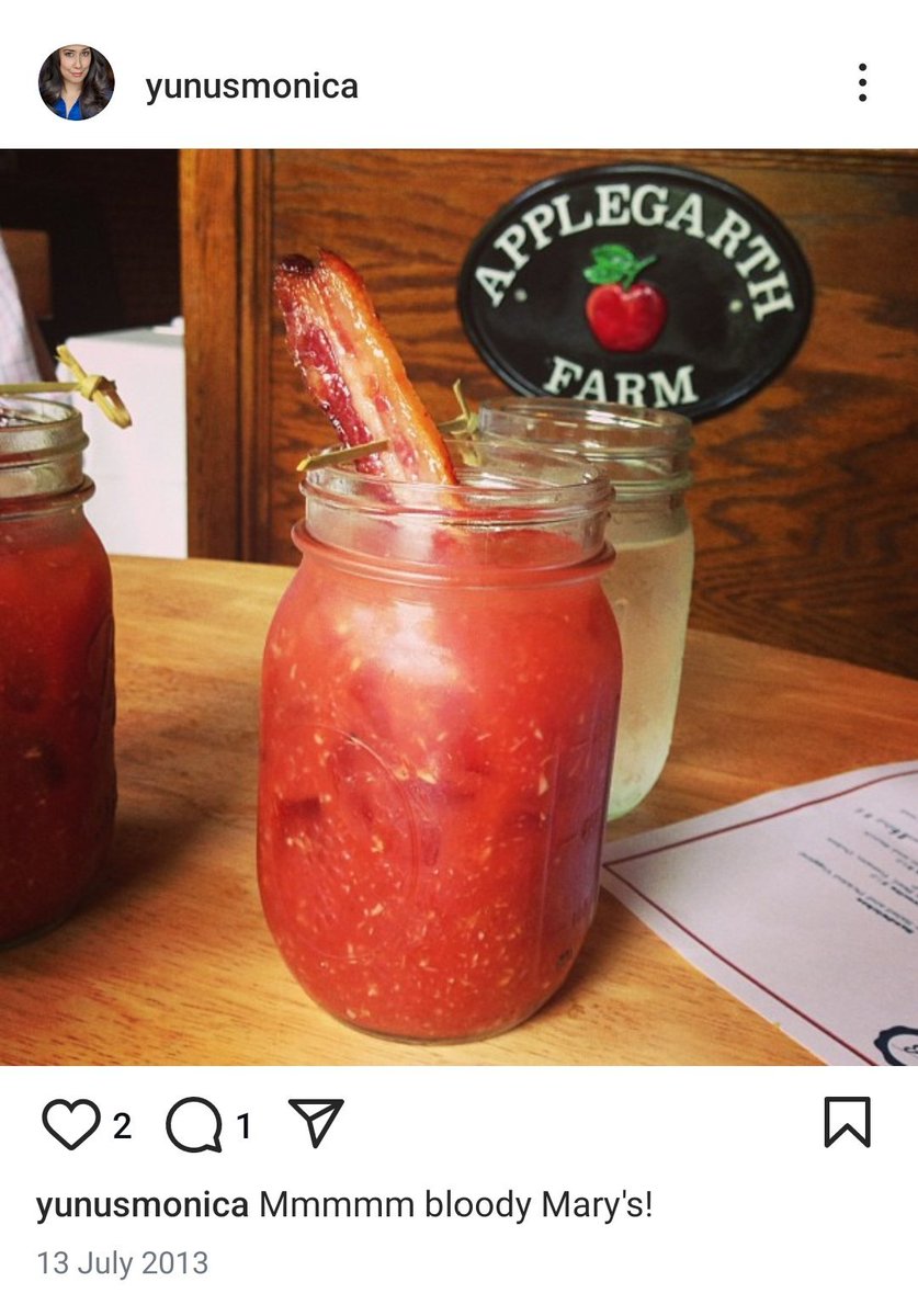 HPhobiaWatch's tweet photo. Yunus Daughter Drinking Bloody Mary with Bacon 🥓 as garnish

New islamic republic of Bangladesh where supreme leader family can eat pork meat but women will be forced to cover themselves under Burkha https://t.co/VNw7JD5XQv