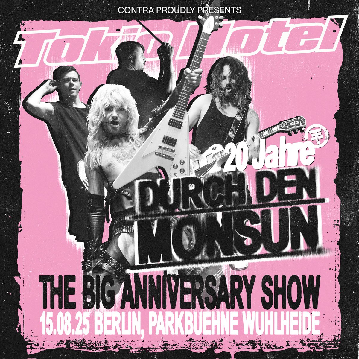 'Durch den Monsun' turns 20 next year! 🤯 Who's going to celebrate with us at our big anniversary show on August 15 at the Wuhlheide in Berlin?! 👀 Tickets are on sale now!🔥 Get your ticket and we can't wait for this very special and one of a kind show with y'all! 🫶