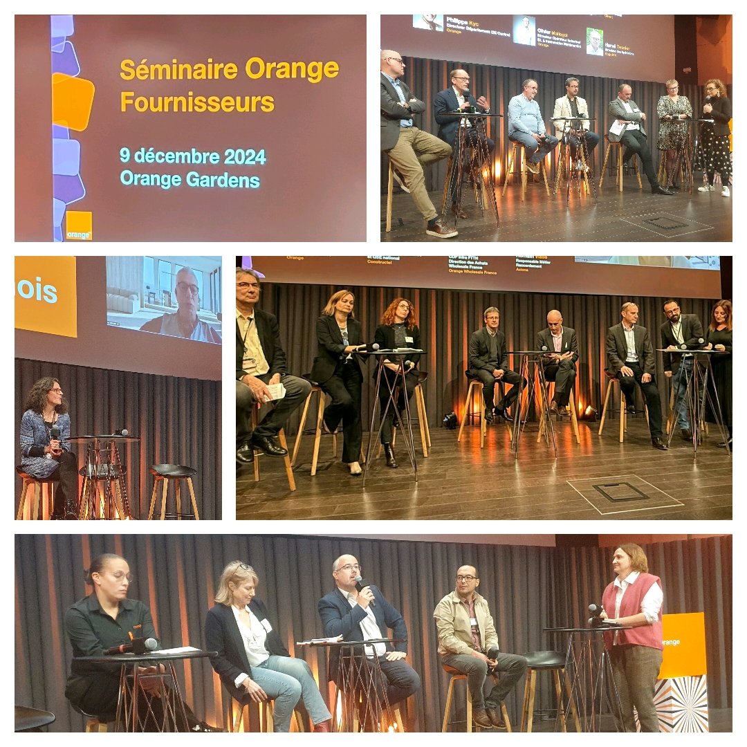 Rencontre annuelle entre @Orange et ses fournisseurs de l’intervention. Tables rondes autour des sujets clés qui conduisent à l'amélioration de l'expérience des clients tous marchés, notre 1ère préoccupation <a href="/JMEscalettes/">JM Escalettes</a> <a href="/RITCHENErwan/">RITCHEN Erwan</a> <a href="/laurence_jdn/">Laurence Thouveny</a> <a href="/IsabelleRompais/">⭐️ Romp@is Isabelle 🧚🏻‍♂️</a> <a href="/Olivier_Mast/">Olivier Mast</a>