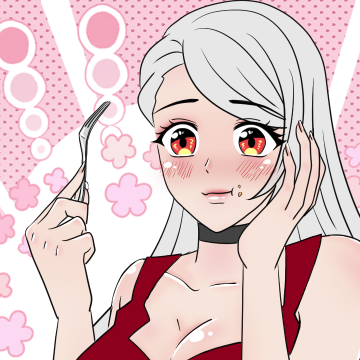 GalarGreatest's tweet photo. Happily nomming her cake~! https://t.co/SUnBGYHfKP