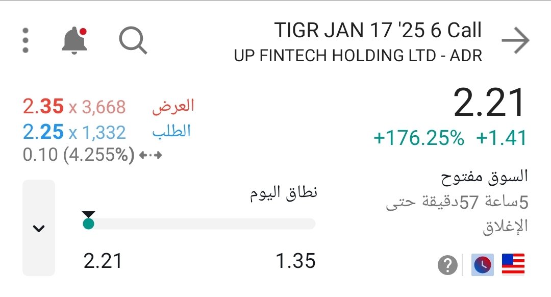 WallStreet9999's tweet photo. $Tigr
300%
دخول 0.70 إلى 2.21
نمر وول ستريت أوبشن 🐯
((عقد القناة العامه/الخاصه))
👈 المزيد قادم من الصين. كن مع الأفضل و تداول بذكاء مع #وول_ستريت_اوبشن https://t.co/4bhcdSRLiI