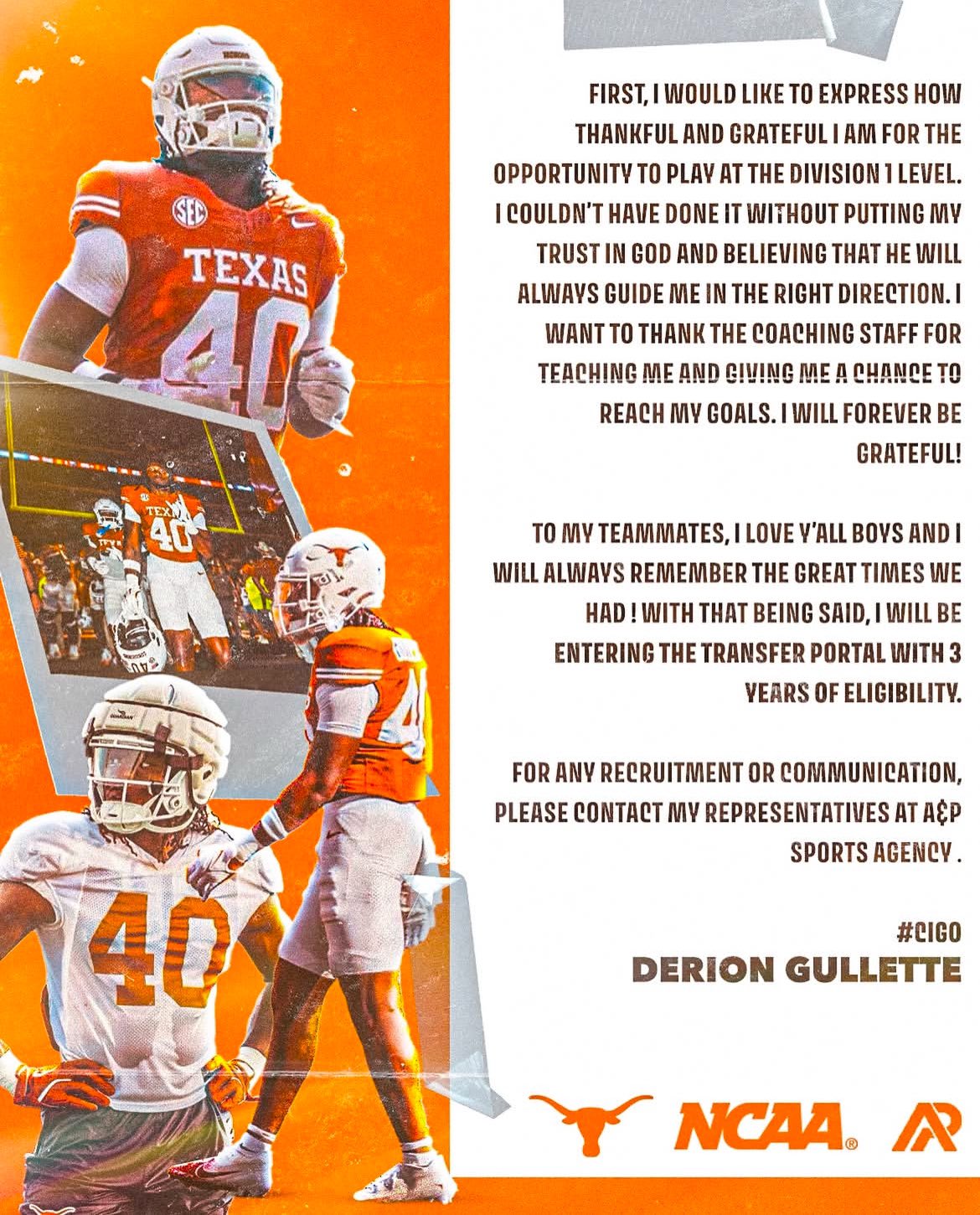 Hook&rsquo;em Headlines on X: &ldquo;Texas redshirt freshman EDGE/OLB Derion 