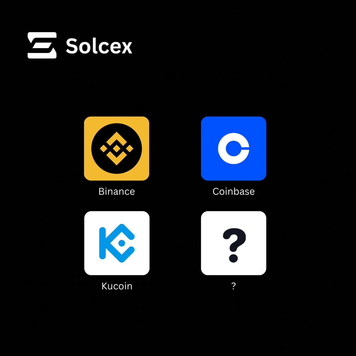 SolCex_Exchange's tweet photo. What app is missing here? 🤖 https://t.co/3Mi3aATyKg