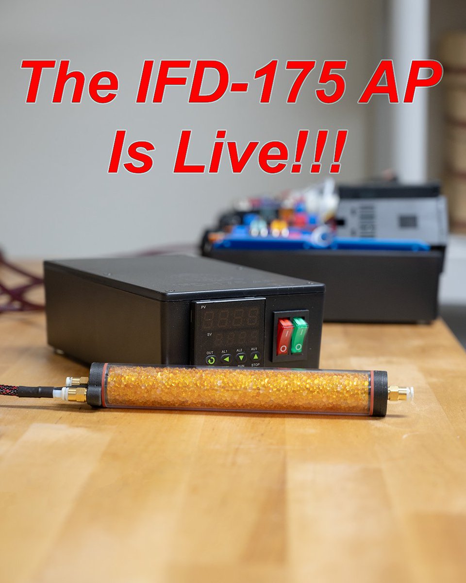 3dThordsen's tweet photo. If you haven't already heard, our new IFD-175 AP is live on our website!!!
https://t.co/9jdkegvtIG

#3dprinting #filamentdryer #productrelease #filament #3dprinter https://t.co/Yr4bwDhfVu