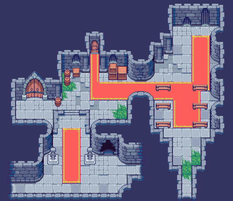 ArMM1998's tweet photo. I finished this new castle tileset!
You can get it on itch 
(link in replies so it doesn't get downranked🥲)
#pixelart #gamedev https://t.co/BgAyhkrvTO