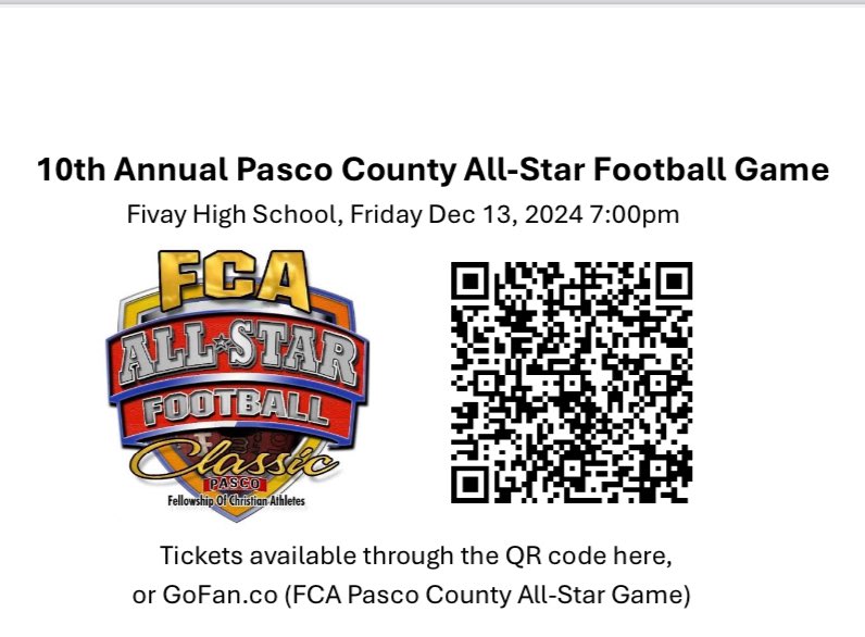 Pasco County All Star Game tweet media