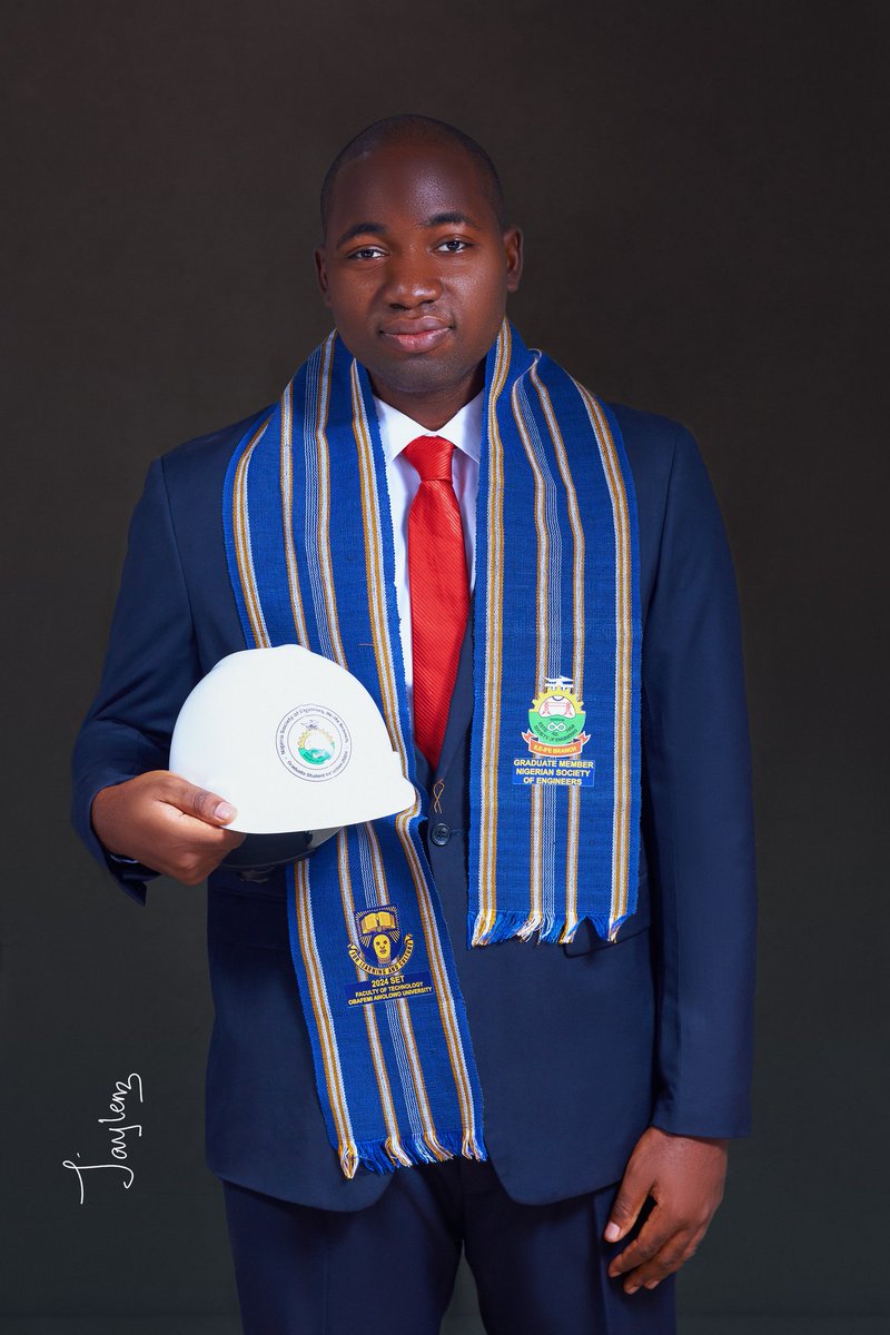 adewol3's tweet photo. Congratulations to me, the latest Graduate Member of the Nigerian Society of Engineers.
Adewole, Boluwatife David (GMNSE)
#NSEInduction #OAU #OAUTwitter https://t.co/A0ciwWVlQr