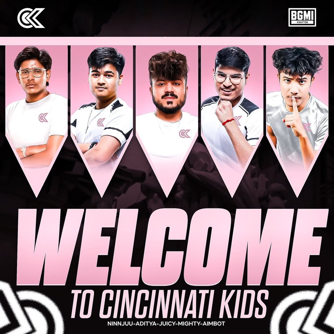smicgames's tweet photo. Cincinnati Kids BGMI Roster https://t.co/f2PAKnNr14