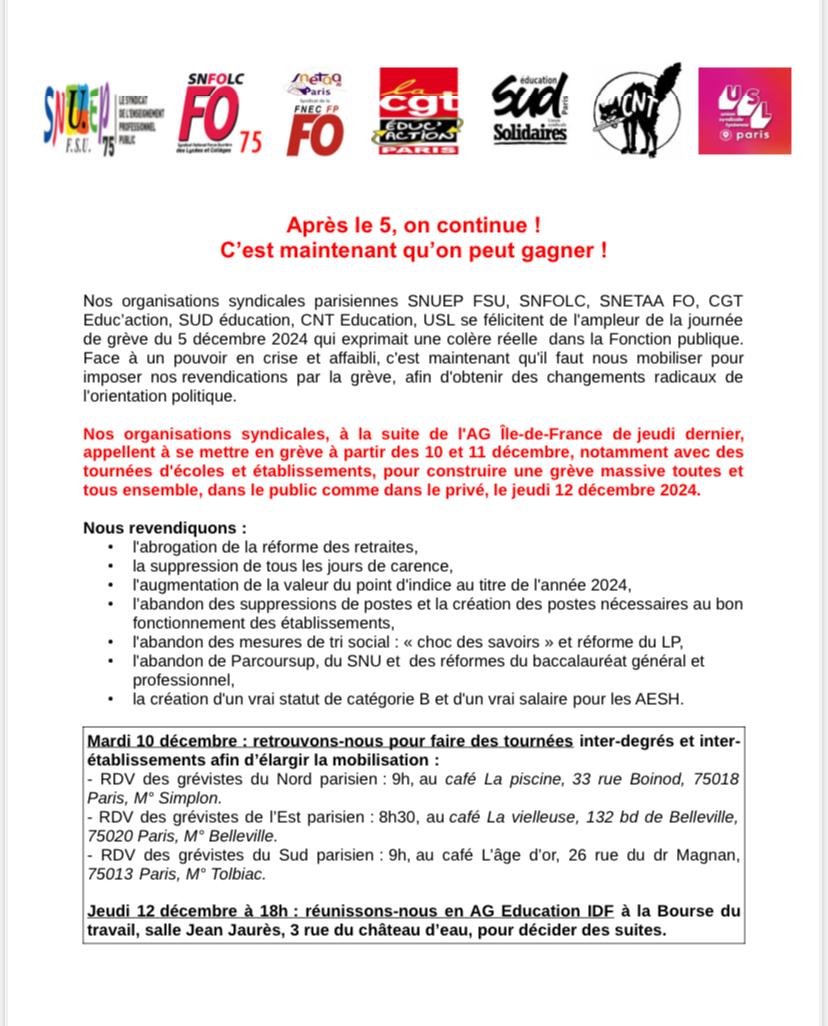 CGT Éduc'Action 75 tweet media