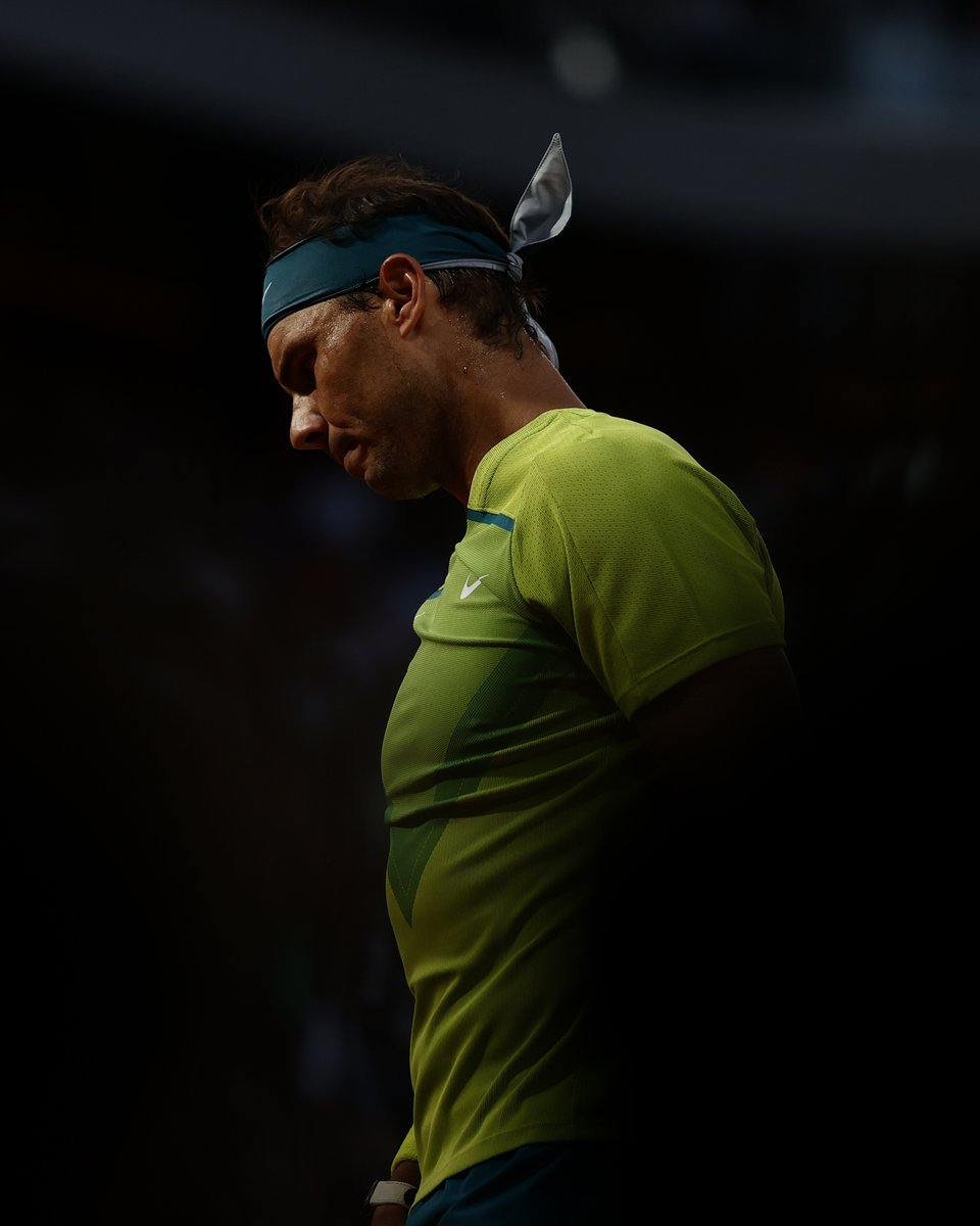 Rafael Nadal by Loïc Wacziak 📸

"I chose this photo from Roland-Garros 2022. I was in the pit on Phillipe-Chatrier (where many photographers flock to as soon as Nadal is on the court). I took this shot as he returned to the back of the court after a rally. He looks like a