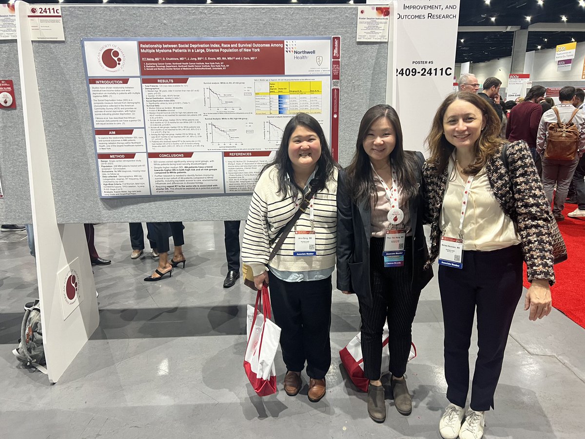 PhyuNaing4's tweet photo. Glad to present the work on racial disparities in social deprivation index and multiple myeloma outcomes.
It was also a great opportunity to connect with friends and mentors at #ASH2024 https://t.co/QTzKvTRjgE