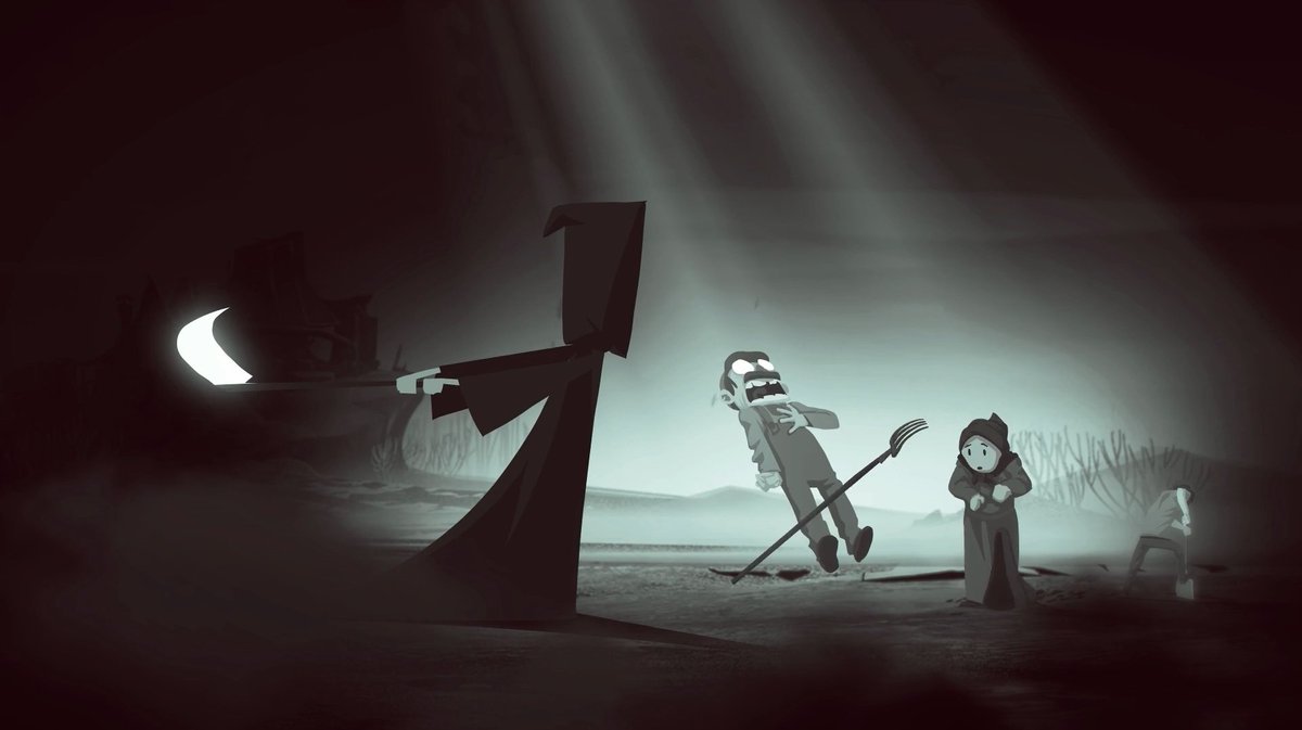 Remember the opening cinematic? How many souls do you think Death claimed in that scene? 💀

#HaveANiceDeath #2Dart #Cinematic #IndieGame