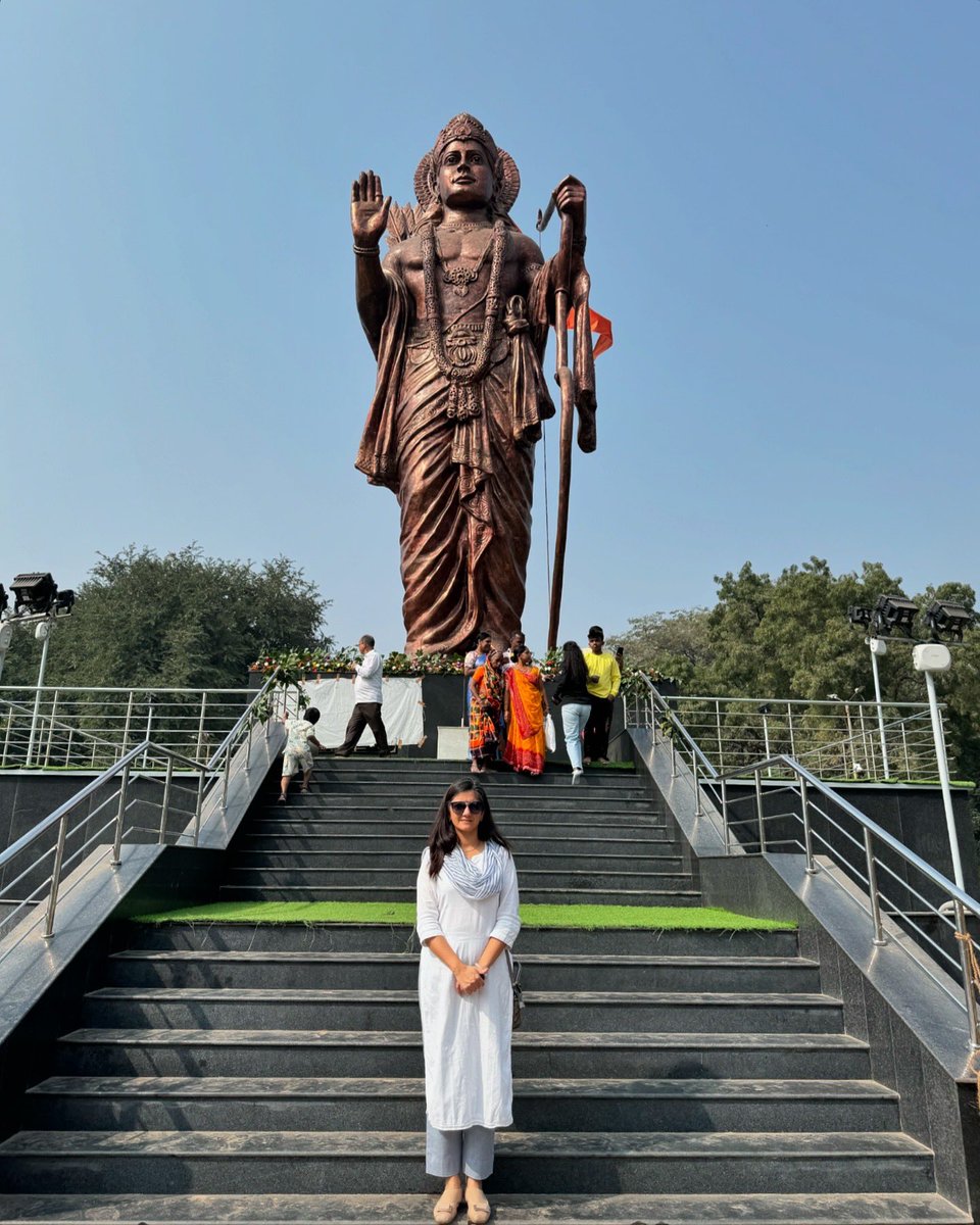 The recently unveiled 70 ft tall #ramstatue at #Nashik #tapovan which is believed to be the place where #shriram spent a major part of his 14yrs of #exile is worth a sight! 

#india #travel #IncredibleIndia