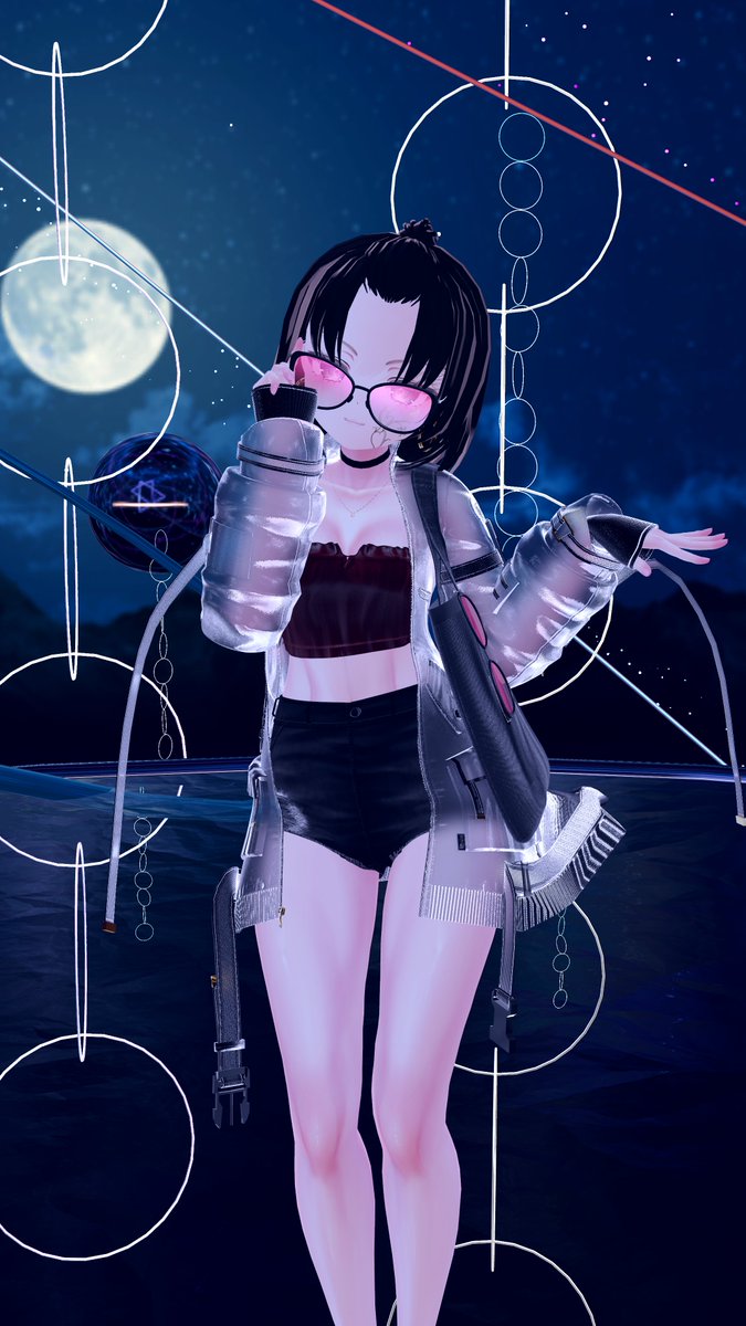 jeckoplays's tweet photo. Lone in the skies up high,
Whispers the moon.
She'll tell you a fairy tale.
Maybe she'll show your fate.
#VRChat #vrchatavatar #Manuka #vrchatmanuka #BOOTH #BOOTHMODEL #VRC #VRCManuka #VRChatPhotography https://t.co/duhgP7QfGD