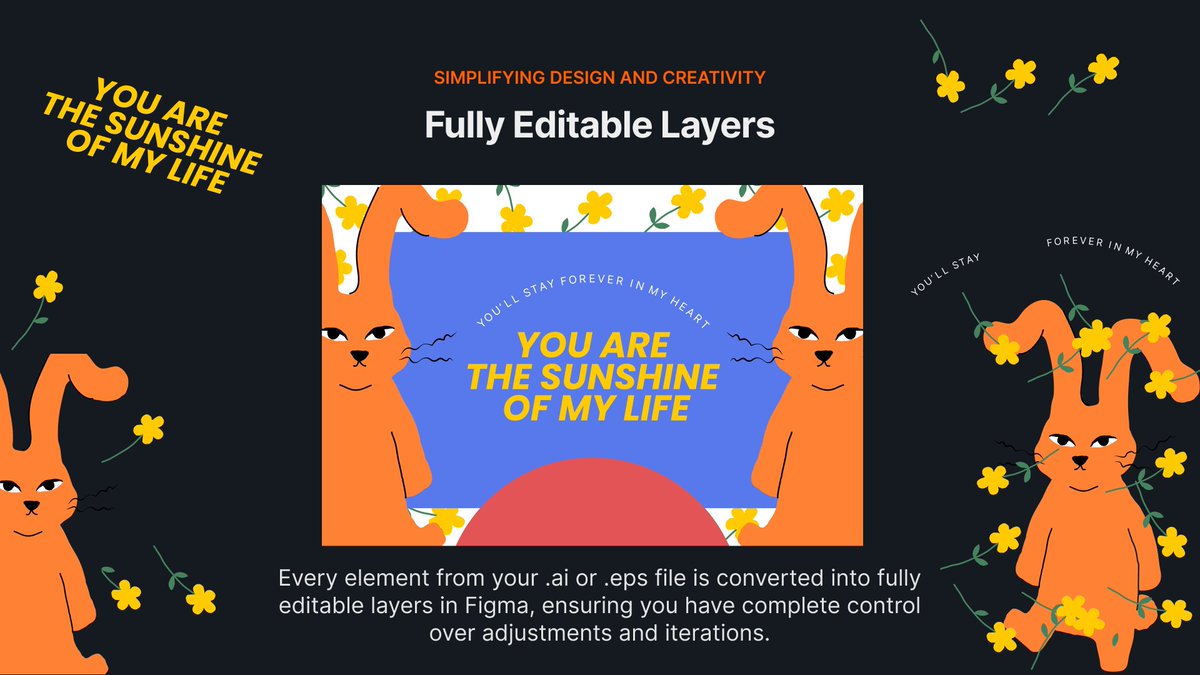 codia_d2c's tweet photo. Fully Editable, Fully Vectorized: Maintain the quality and flexibility of your designs. Imported elements stay in vector format with all text layers fully editable, so you can make changes on the go. #figma #AI #CodiaAI #AdobeIllustrator #EPS #adobe #Editable #Vectorized #design https://t.co/gQabHVurzb