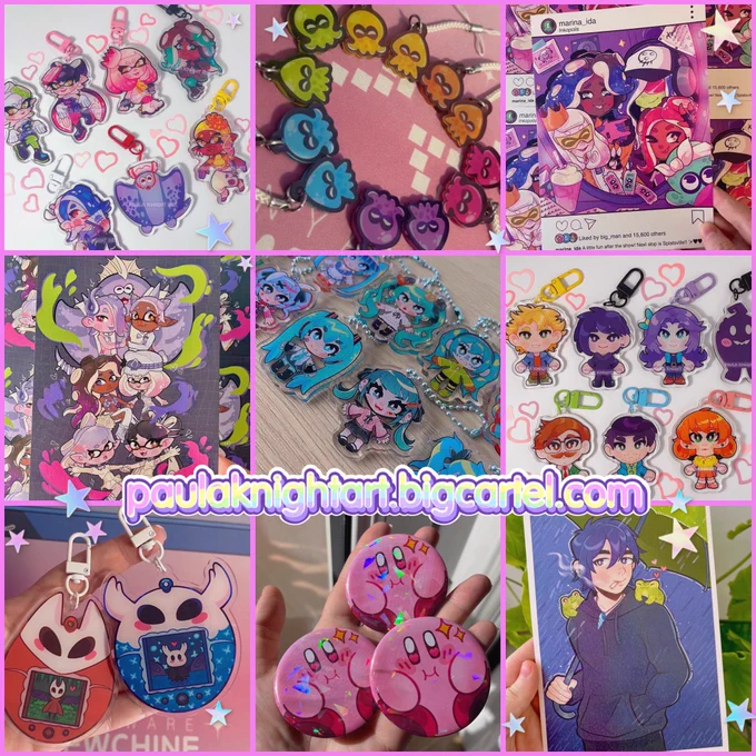 My store will be open (almost) all xmas so if you still want to get something you can! 💜✨
Many charms and prints are on low stock and wont be restocked until next year!

Shares are appreciated🎄🎁!

#StardewValley #Splatoon #Vocaloid  
Link 🔗⬇️ 