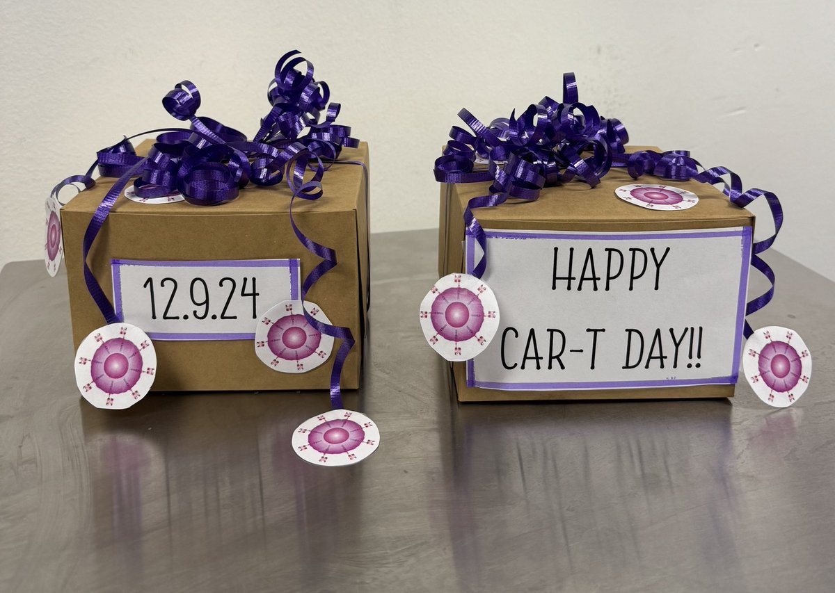 Cookies🍪 pre CAR-T infusion. 

I have the sweetest, and most creative, research team 🥰