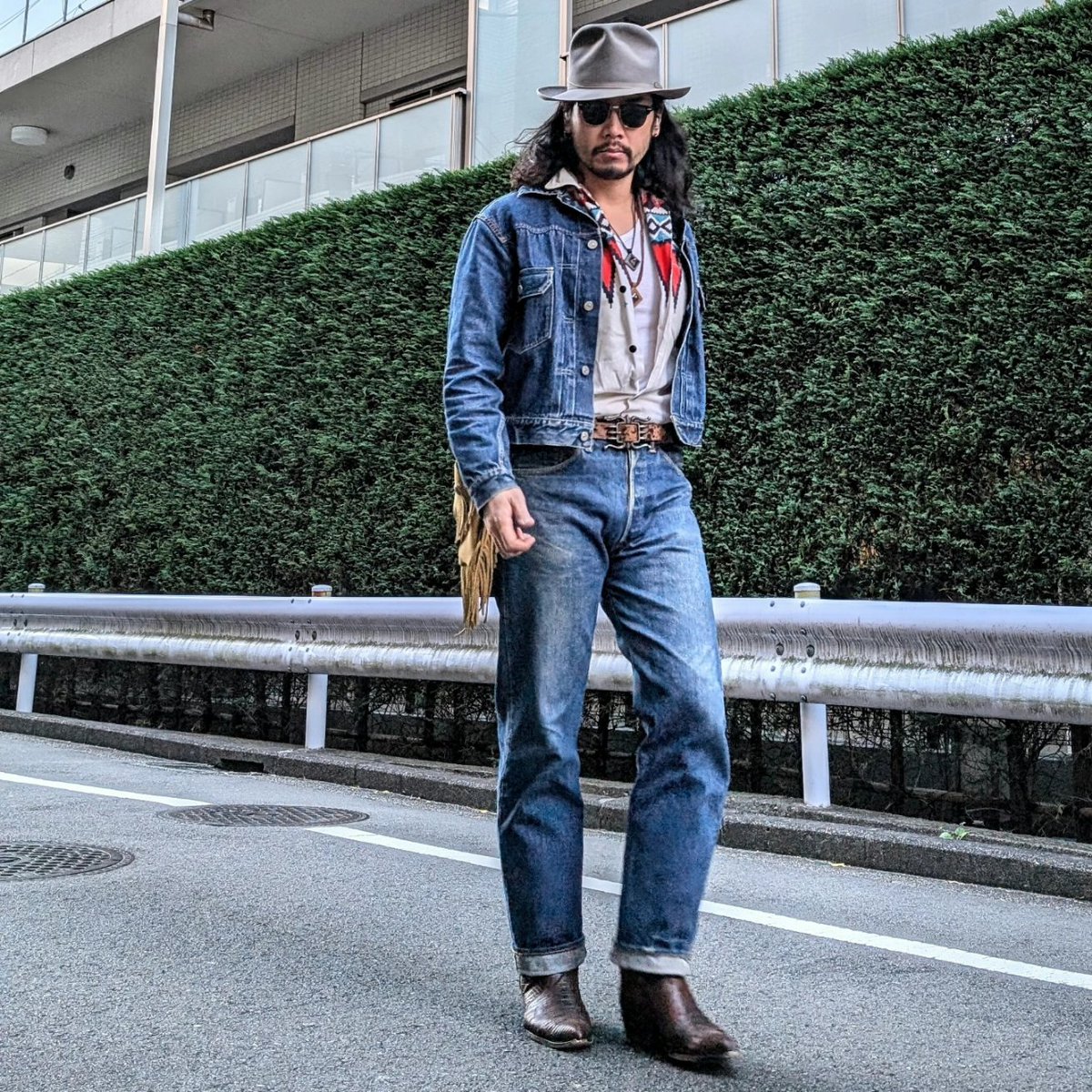 endomanwear's tweet photo. 価値あって高いデニム買ったならファッションをキメろよ。それが男の礼儀だろ。
#stetson 50's
#rayban 90's
#507xx 50's
#towncraft 50's
#501xx 50's
#tonylama 90's https://t.co/kex8HofCj4