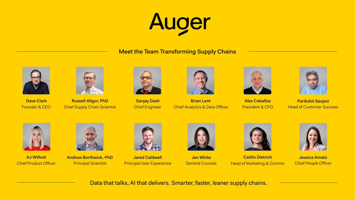 Global supply chains are broken—held together by spreadsheets and Franken-software. It’s inefficient, chaotic, and outdated...Auger is here to fix that.
Meet the Auger founding team: disruptors building data that talks, AI that delivers. Smarter, faster, leaner supply chains for