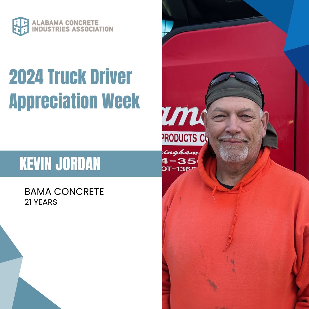 ALConcreteAssoc's tweet image. The ACIA is recognizing December 9-13 as our 2024 Truck Driver Appreciation Week. We appreciate these front-line workers and are proud to celebrate their service to our industry. Let’s meet a few of them!