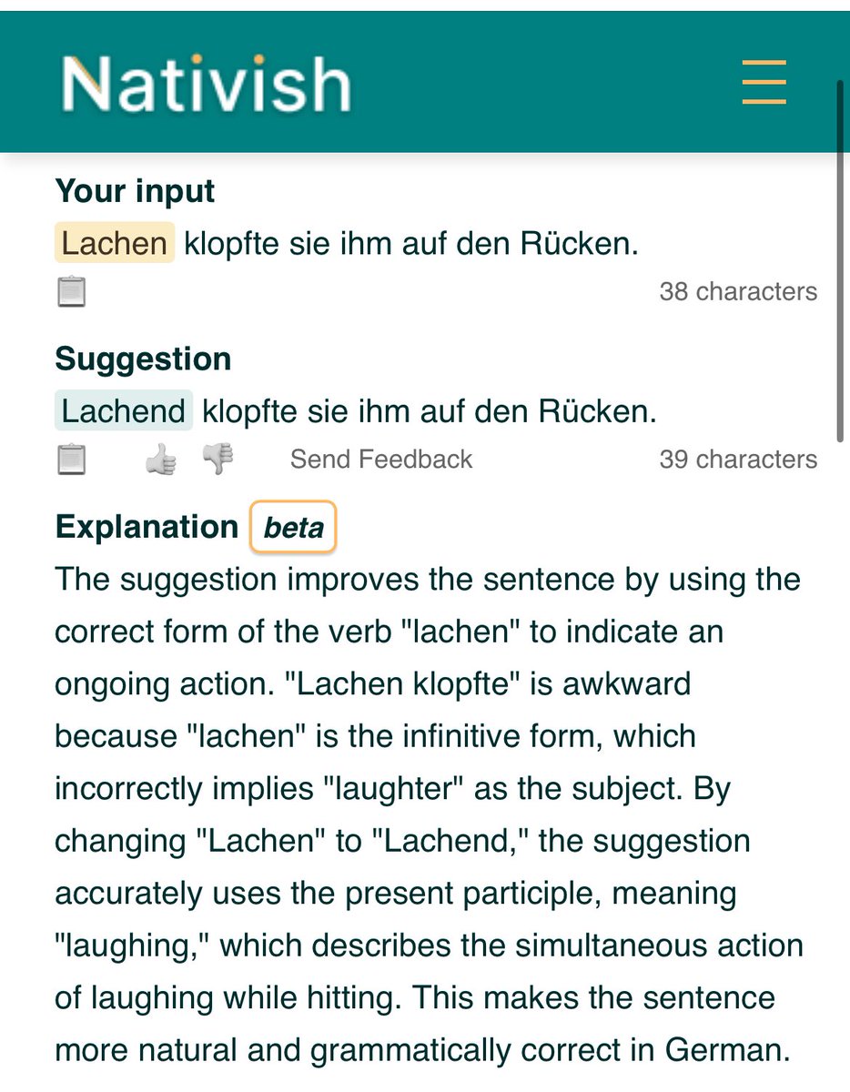 NativishApp's tweet photo. @dw_learngerman Lachend https://t.co/AIiHu20x0t