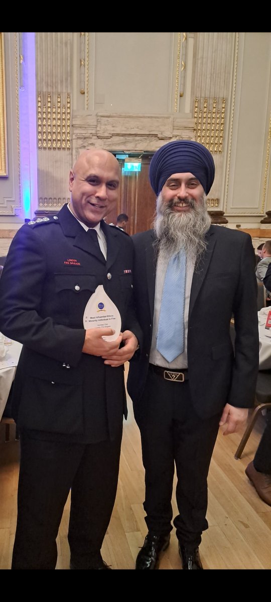 Station Commander Hardeep Dale was nominated, short listed and won “Most influential Ethnic Minority Individual in Fire” at the Excellence in Fire and Emergency Awards 2024. Congratulations on the amazing achievement.