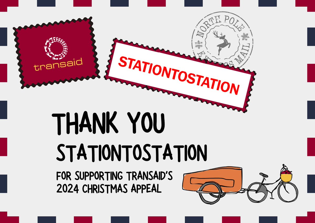 This year, our amazing supporters like stationtostation are helping us to work towards the United Nations’ Sustainable Development Goals by giving the gift of safe transport. 🛷

You can also support our 2024 Christmas Appeal: bit.ly/3UPs6QL

#TransaidXmas2024
