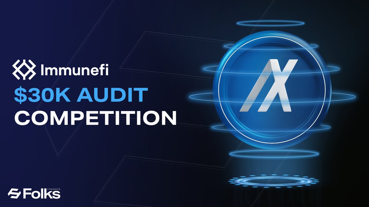 The $30K @Immunefi Audit Competition for xALGO is live! 🪲 This audit is  focused on ensuring the long-term safety of xALGO and liquid staking on @ Algorand. Running until Dec 19th. Link below