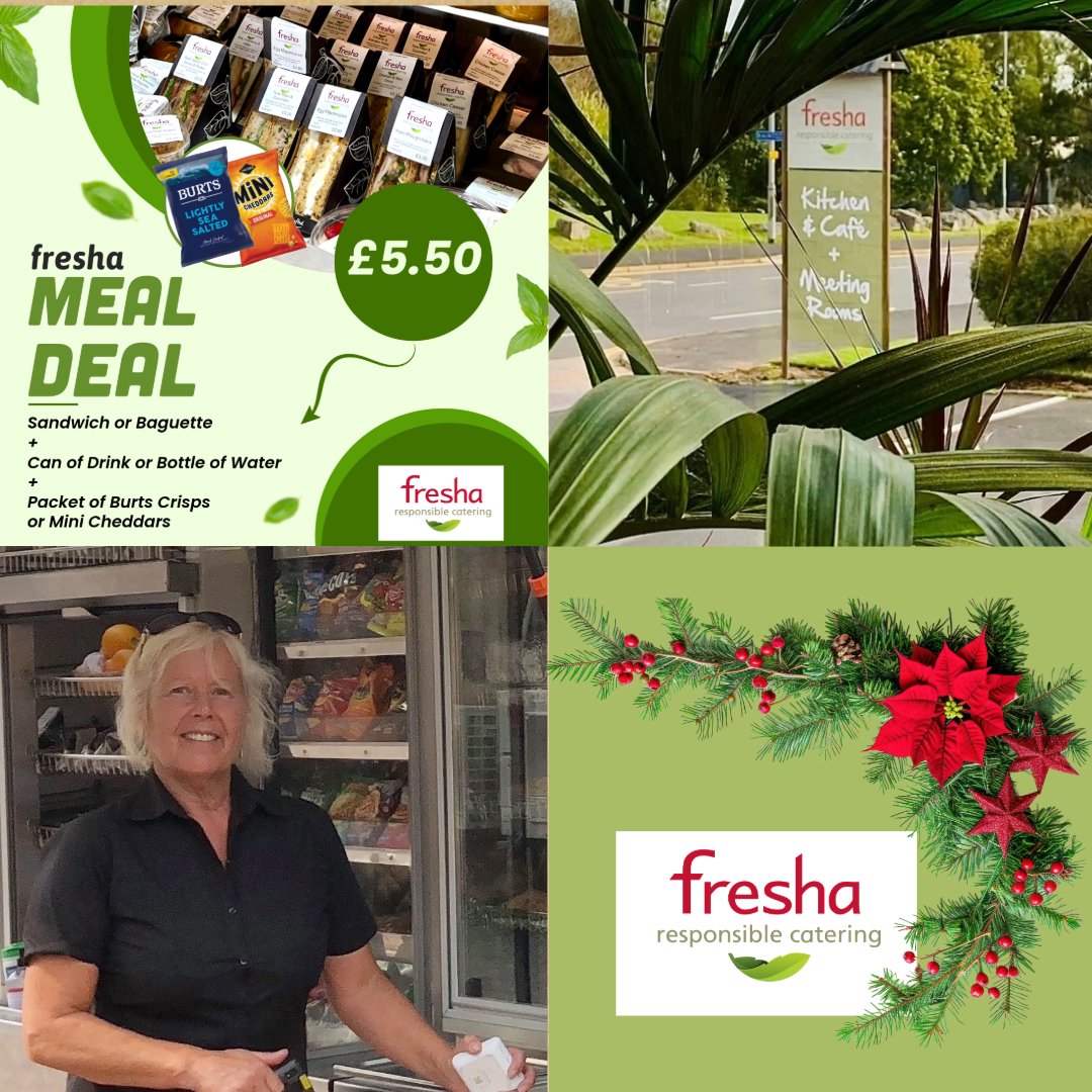 freshaexeter's tweet image. Check out our Meal Deal at the Fresha Café and/or buying lunch from one of our Jiffy Retail Food Vans. fresha.org/retail-food-va…
Lots of other choices on our Café menu 7:30am – 3:00pm Monday to Friday
fresha.org/exeter-cafe/fr…
#freewifi #freeparking #visitexeter #exetercoffee