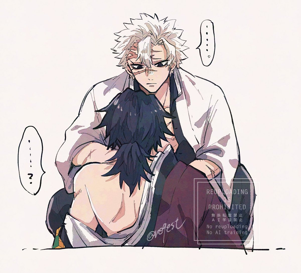 re9est's tweet image. 謎らくがき（さねぎゆ？）