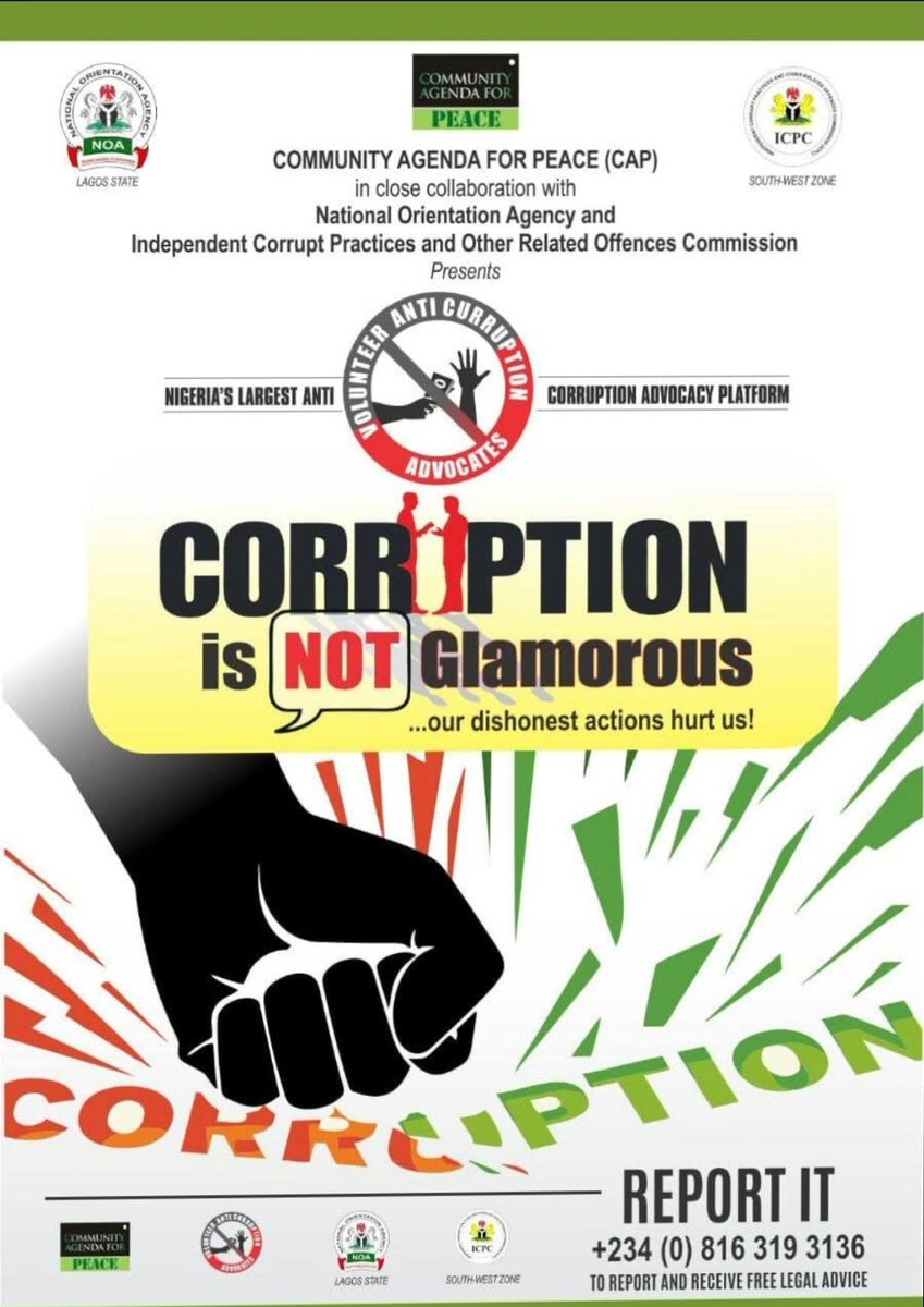 Corruption is not Glamorous 
#CorryptionisnotGlamorous
Happy Global Anti Corruption Day