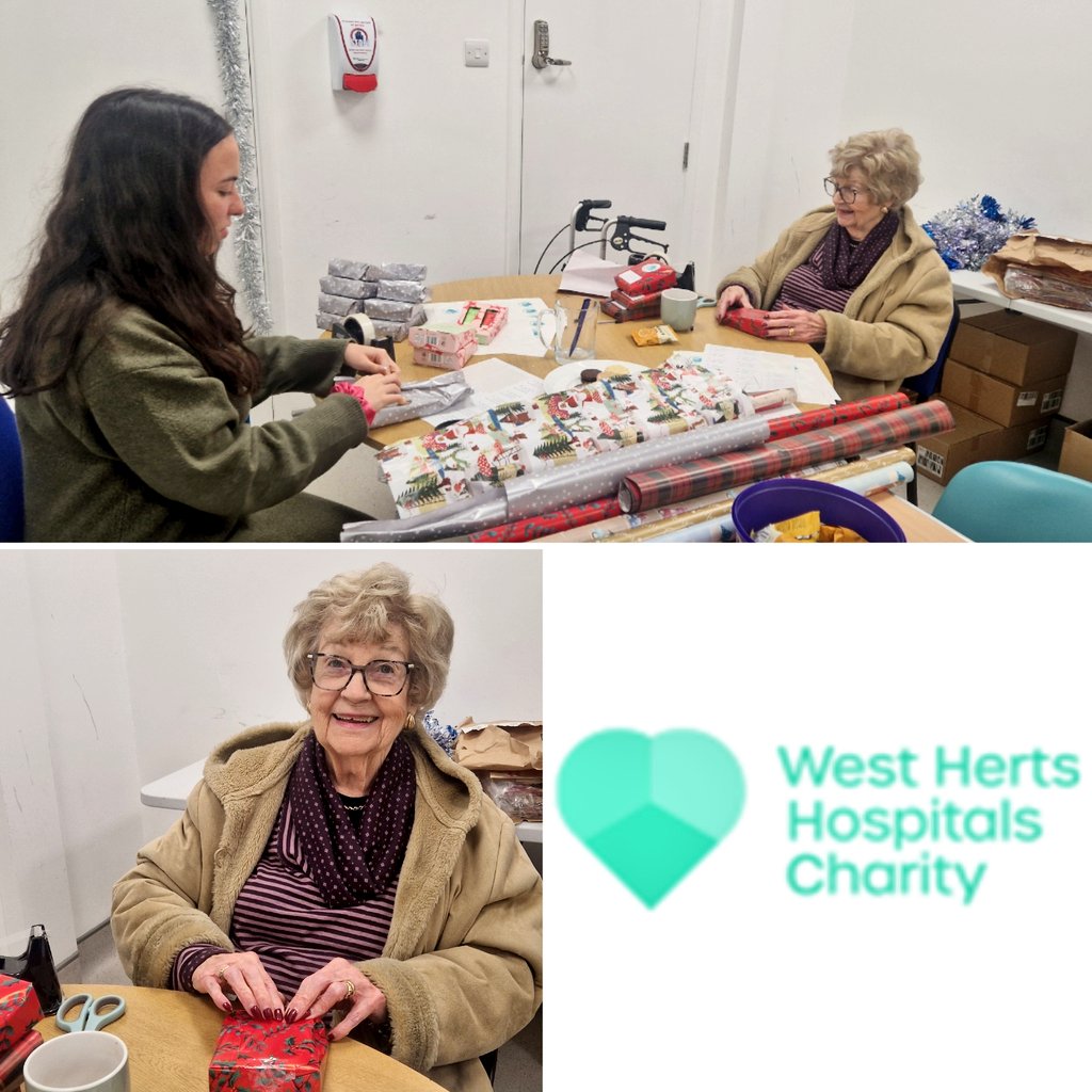 Patient and Carer Experience WHTH (@experiencewhht1) on Twitter photo Wendy Wilson is one of our long-standing Patient Panel members and Volunteer.
This afternoon, she has been helping wrapping Christmas presents for patients.
<a href="/RaiseWestHerts/">West Herts Hospitals Charity</a> Wendy Wilson is one of our long-standing Patient Panel members and Volunteer.
This afternoon, she has been helping wrapping Christmas presents for patients.
<a href="/RaiseWestHerts/">West Herts Hospitals Charity</a>