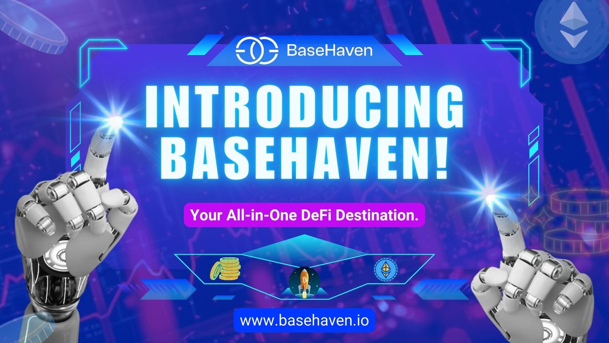 Imagine a world where blockchain complexity melts away. 

BaseHaven is here to revolutionize your crypto experience by combining:

• Asset Bridging
• NFT Marketplace
• Decentralized Exchange
• Seamless Cross-Chain Swaps

One platform. Infinite possibilities. #BaseHaven