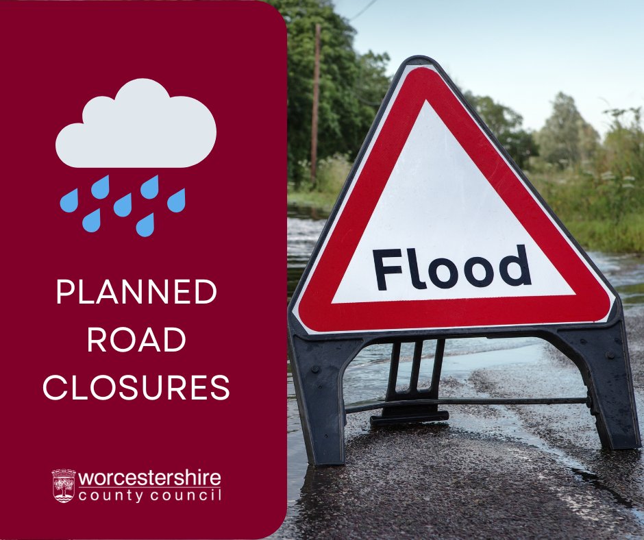 Flooding expected overnight.

Precautionary closures this evening at:
8PM: B4194 Switchback
10PM: B4190 Beales Corner/Kidderminster Road &amp; bridge

Roads expected to reopen in 24 hours when water levels drop.

Check our map for updates: one.network