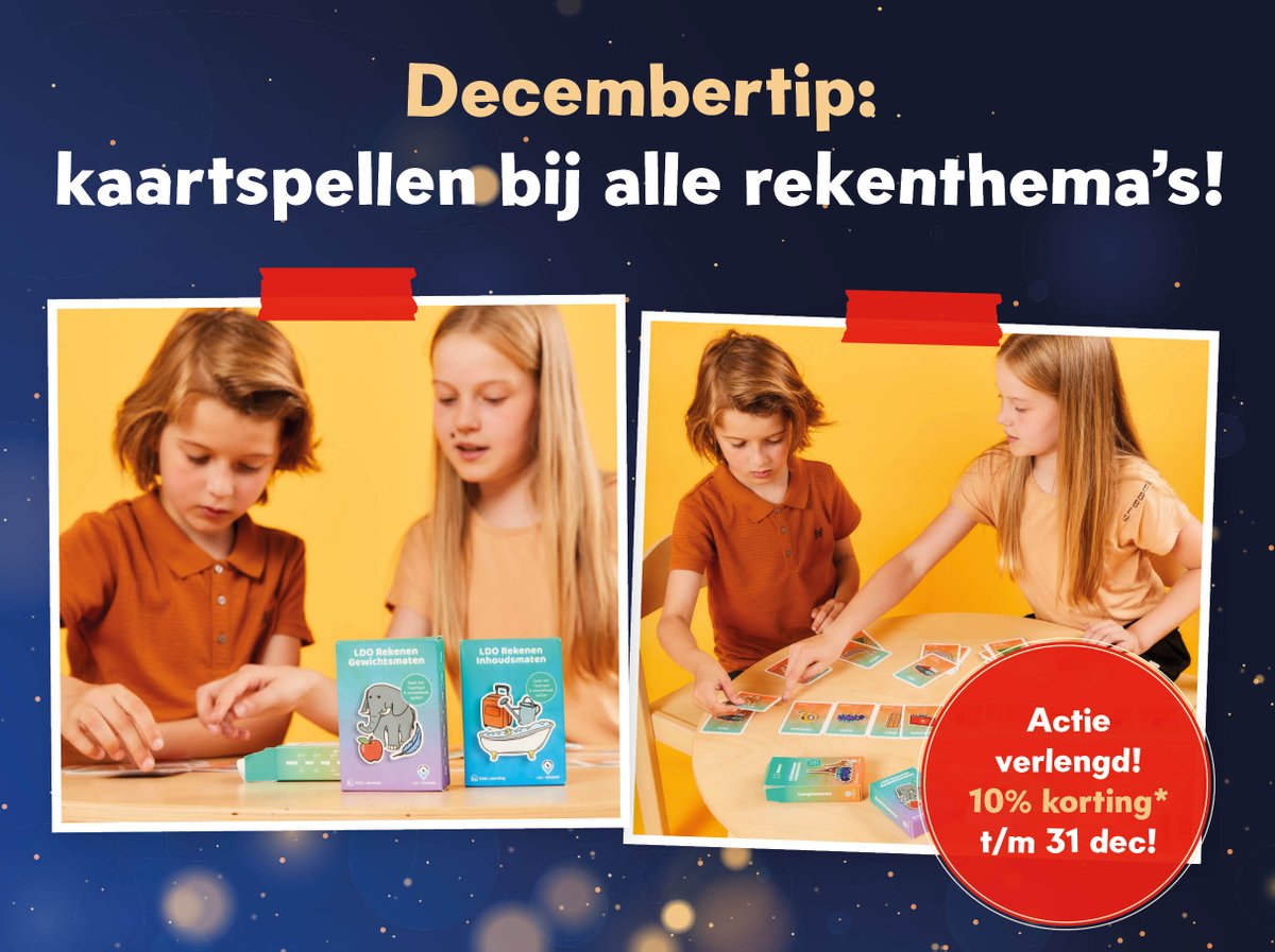 KidsLearningNL's tweet image. 🎉 Goed nieuws: onze korting is verlengd! 📷 Profiteer t/m 31 dec van 10% korting op rekenkaartspellen. 📷 Let op: Populaire spellen zoals Tafels &amp;amp; Breuken zijn al uitverkocht. Wees er snel bij!  📷 Bestel hier:  bit.ly/3Zq30uI #Rekenplezier #SpelenderwijsLeren